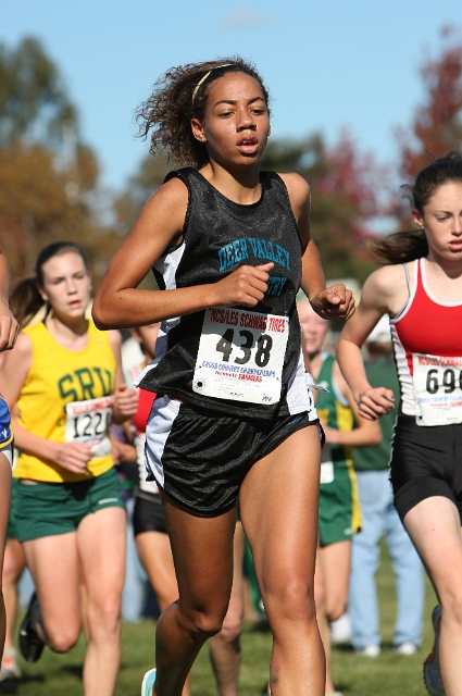 NCS XC D1 Girls-078.JPG - 2009 North Coast Section Cross Country Championships, Hayward High School, Hayward, California